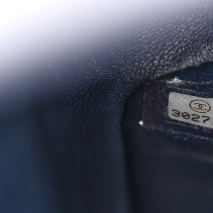 Chanel Caviar Quilted Medium Double Flap Navy 7 of 12