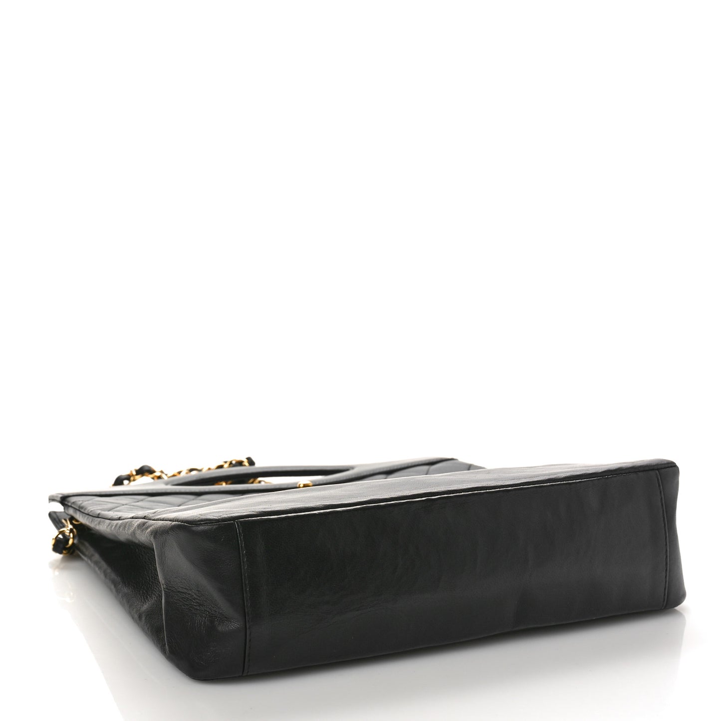 Lambskin Quilted 31 Shopping Bag Black