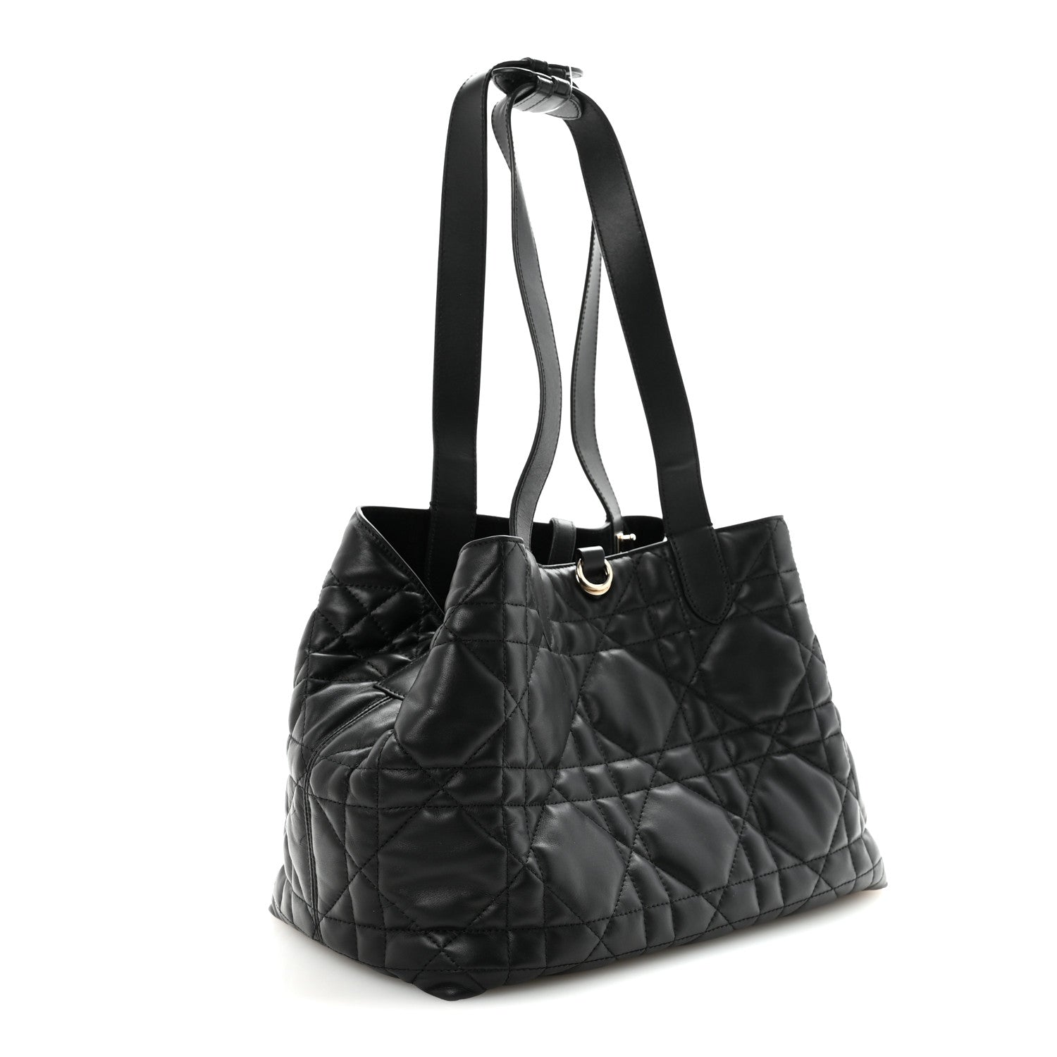 Christian Dior Calfskin Macrocannage Medium Toujours Black 4 of 10