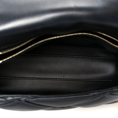 Louis Vuitton Lambskin Malletage Top Handle GO-14 MM Black 5 of 10