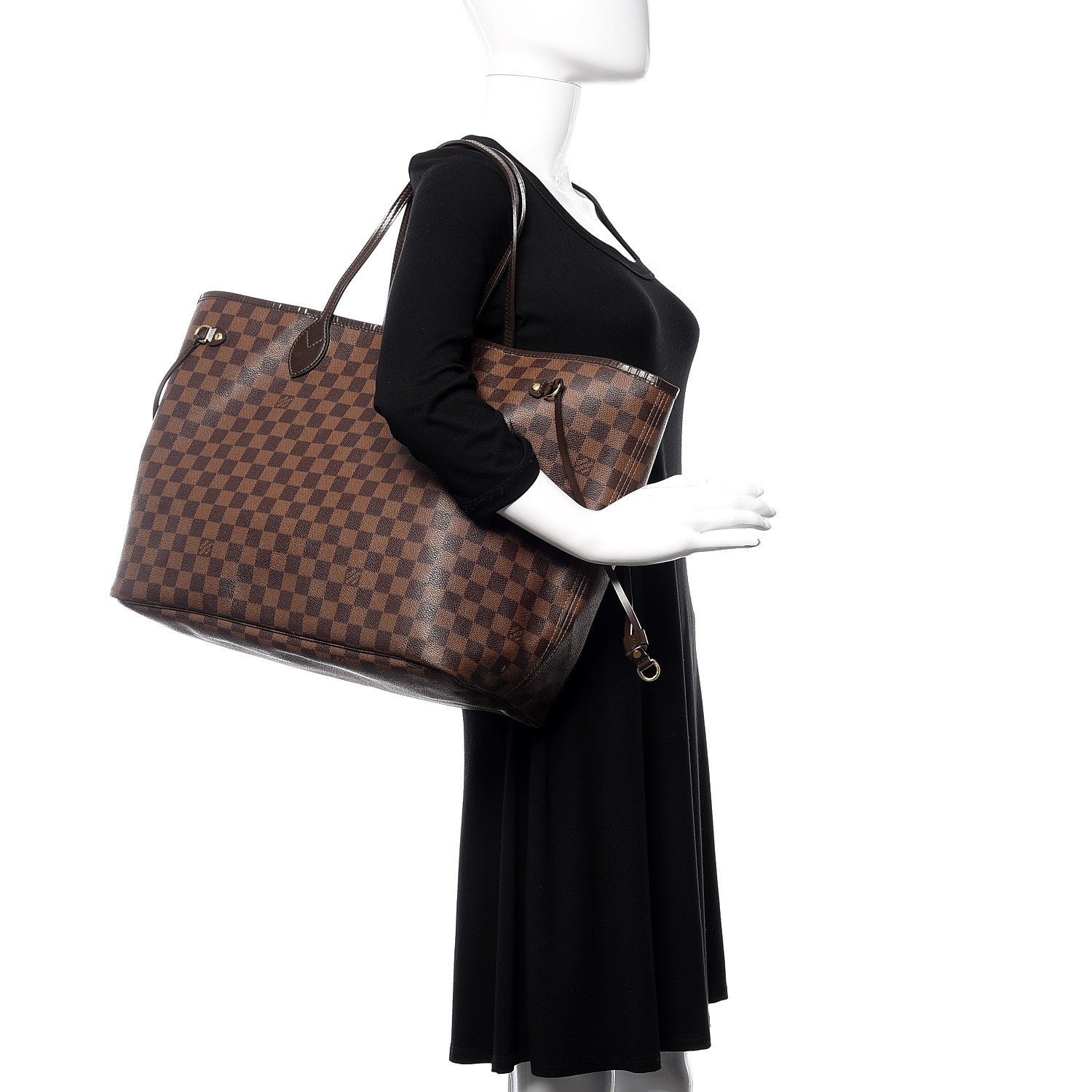 Louis Vuitton Damier Ebene Neverfull GM 2 of 21