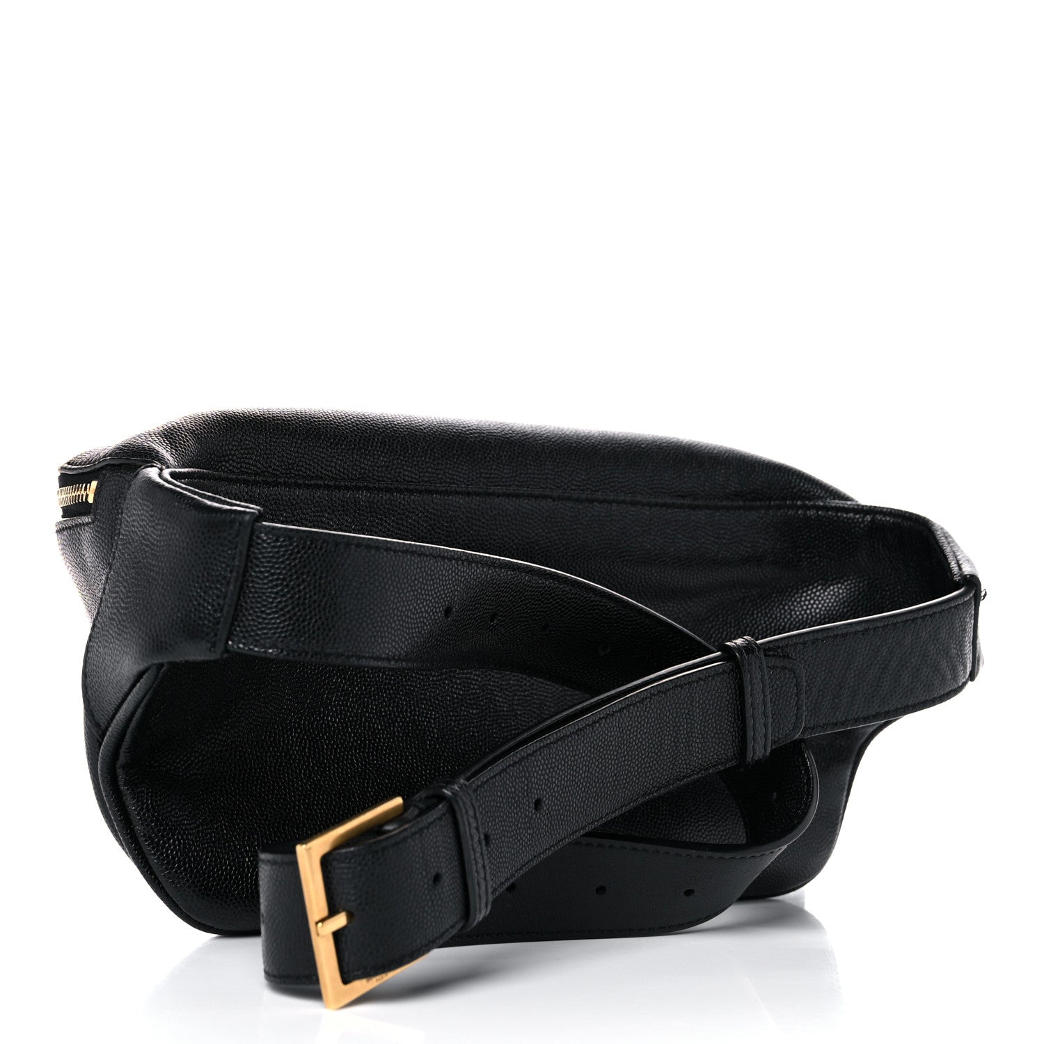 Saint Laurent Grain De Poudre Monogram Belt Bag Black 5 of 25