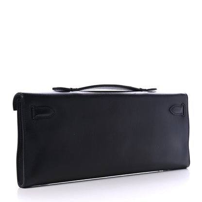 Hermes Swift Kelly Cut Clutch Pochette Black 2 of 4