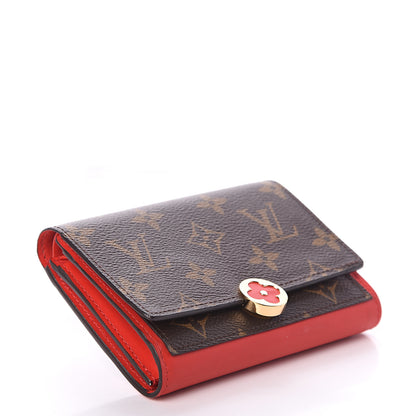 Louis Vuitton Monogram Flore Compact Wallet Coquelicot 3 of 5