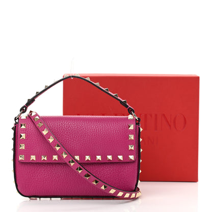 Valentino Garavani Grainy Calfskin Rockstud Crossbody Pouch Rose Violet 11 of 11