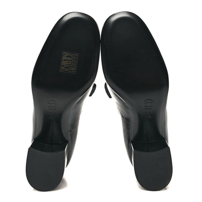 Chanel Patent Calfskin Grosgrain CC Mary Jane Pumps 36 Black 5 of 8
