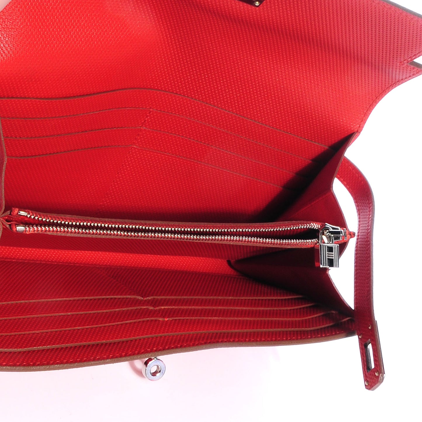 Grain d'H Kelly Longue Wallet Sanguine