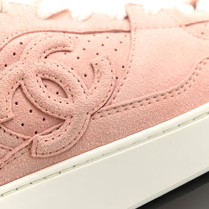Chanel Suede Womens CC Sneakers 40 Pink 10 of 11