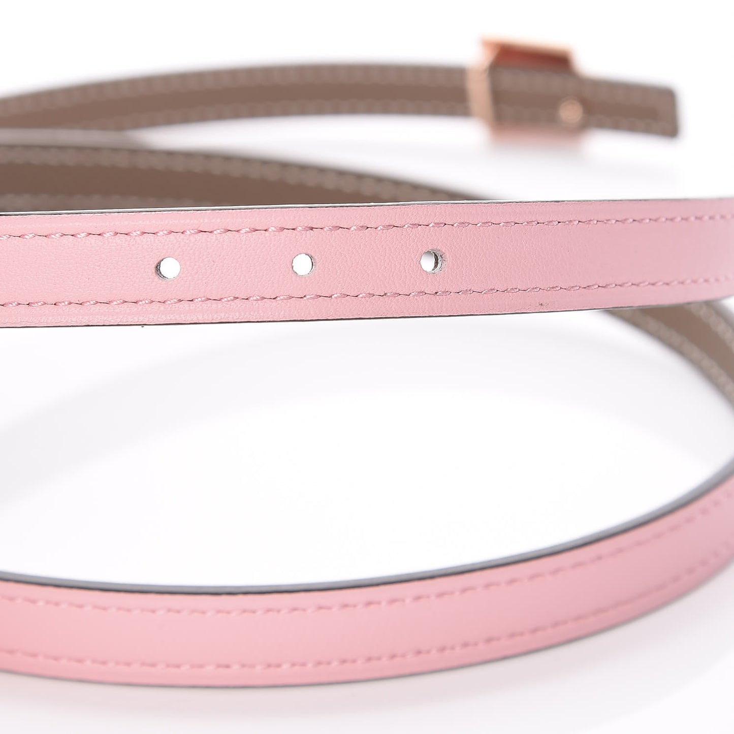 Swift Epsom 13mm Eileen Reversible Belt 85 Rose Sakura Etoupe