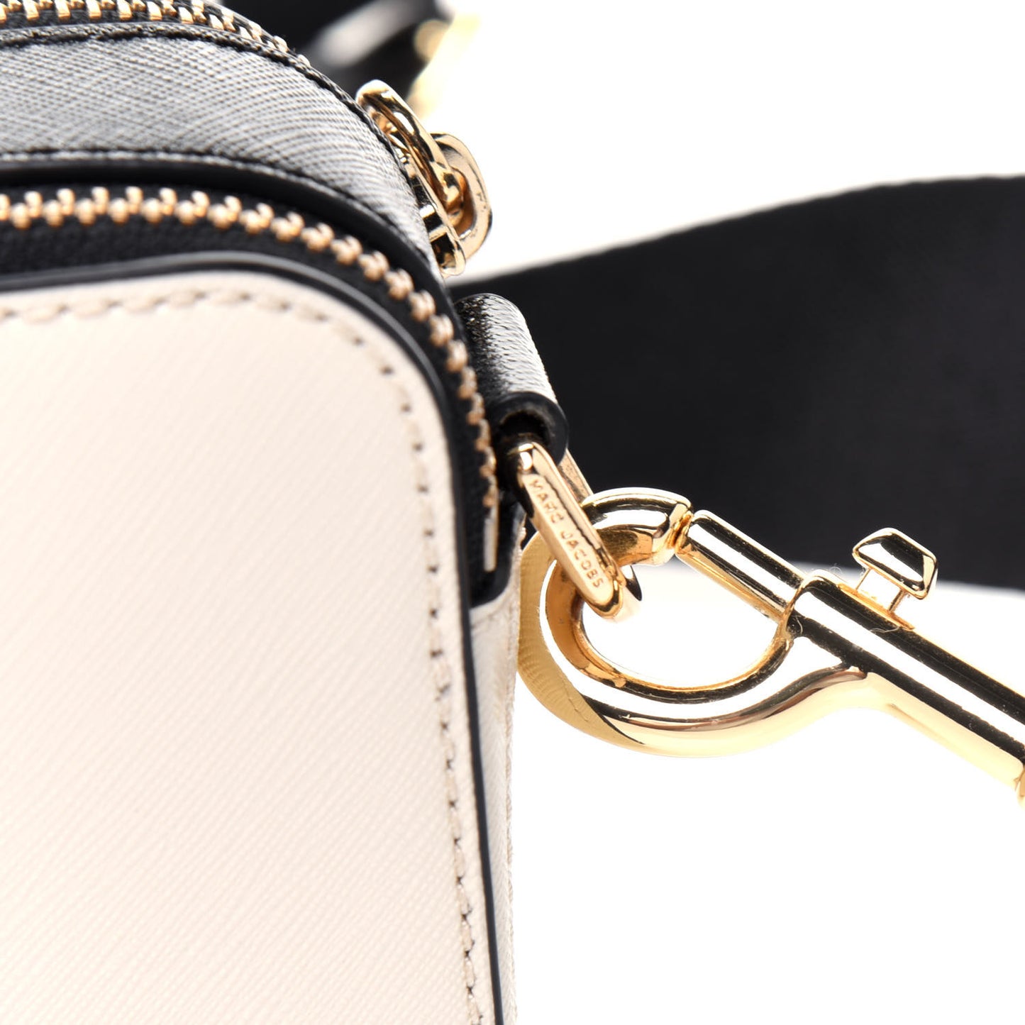 Saffiano Small Snapshot Camera Bag Cloud White Multicolor