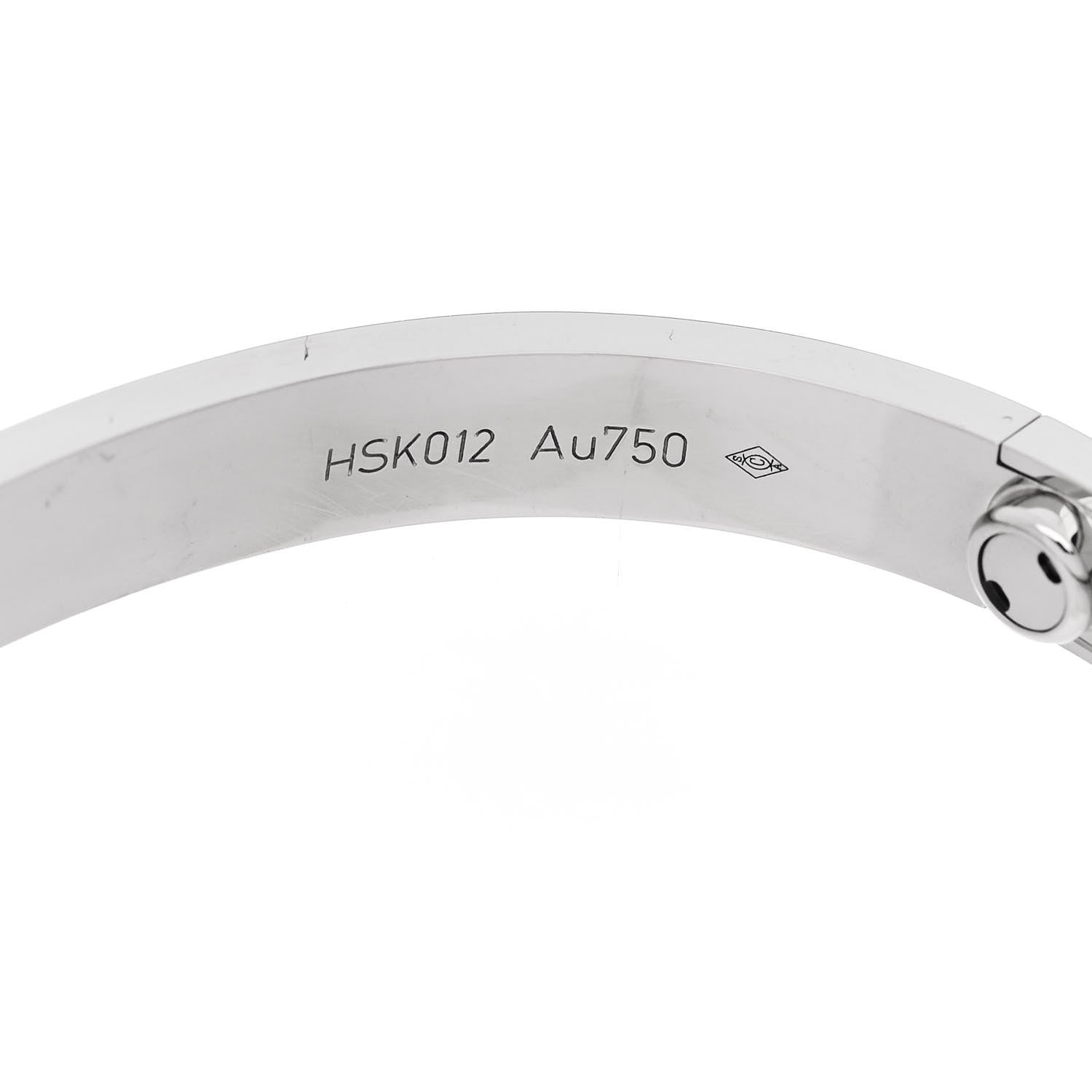 Cartier 18K White Gold LOVE Bracelet 16 7 of 8