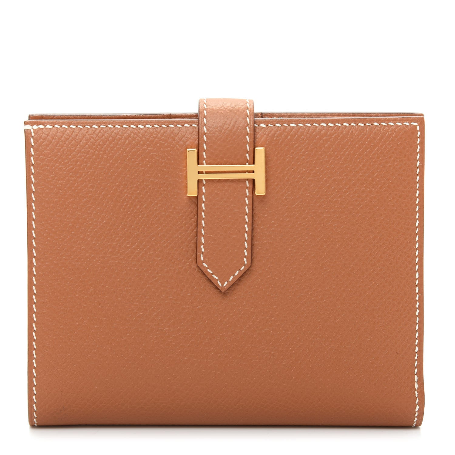Hermes Epsom Bearn Compact Wallet Gold 1 of 7