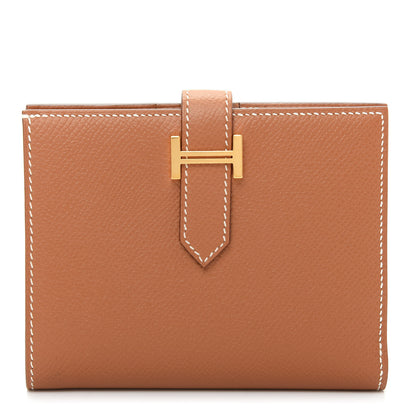 Hermes Epsom Bearn Compact Wallet Gold 1 of 7