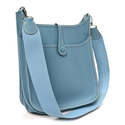 Hermes Epsom Evelyne PM Blue Jean 3 of 11