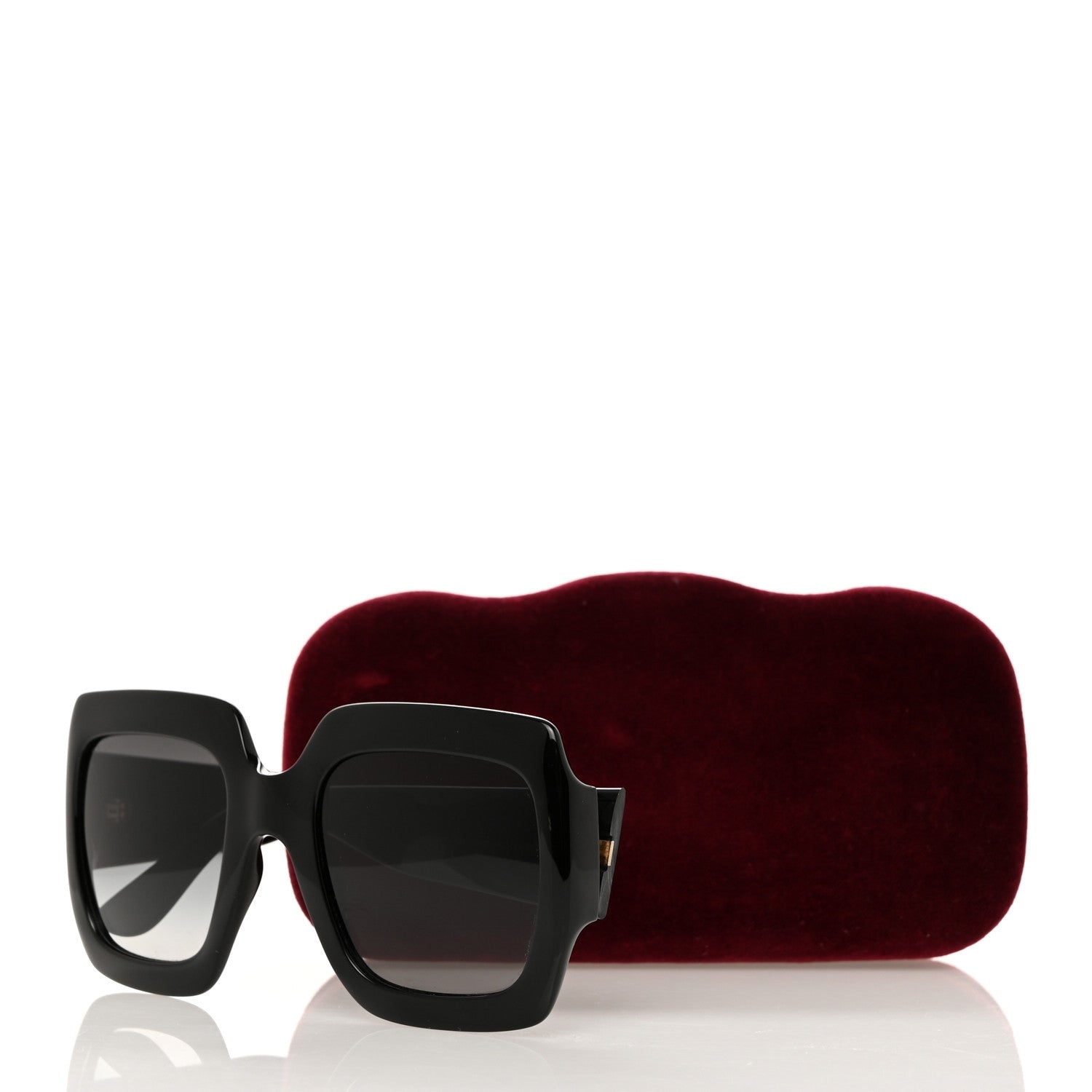 Gucci Acetate Square Frame Sunglasses GG0053S Black 8 of 8