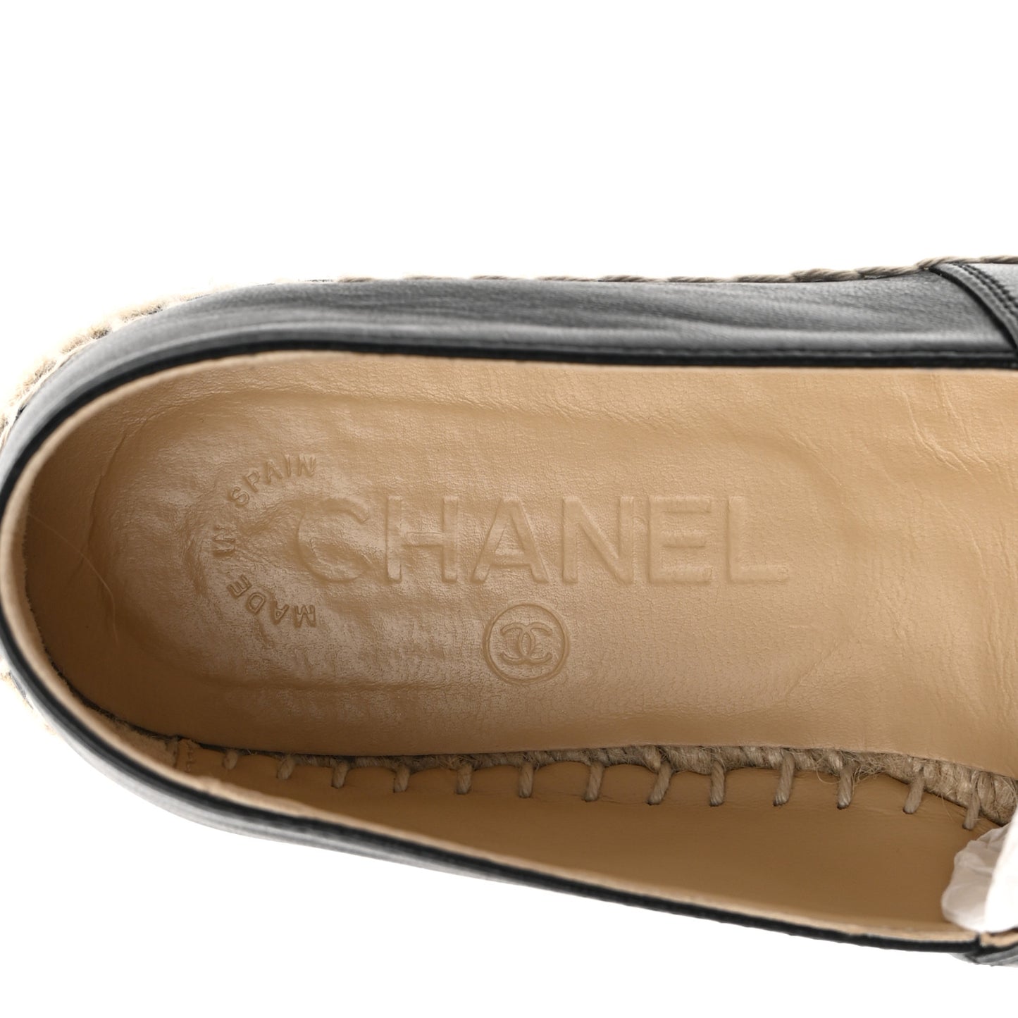 Lambskin CC Espadrilles 36 Black