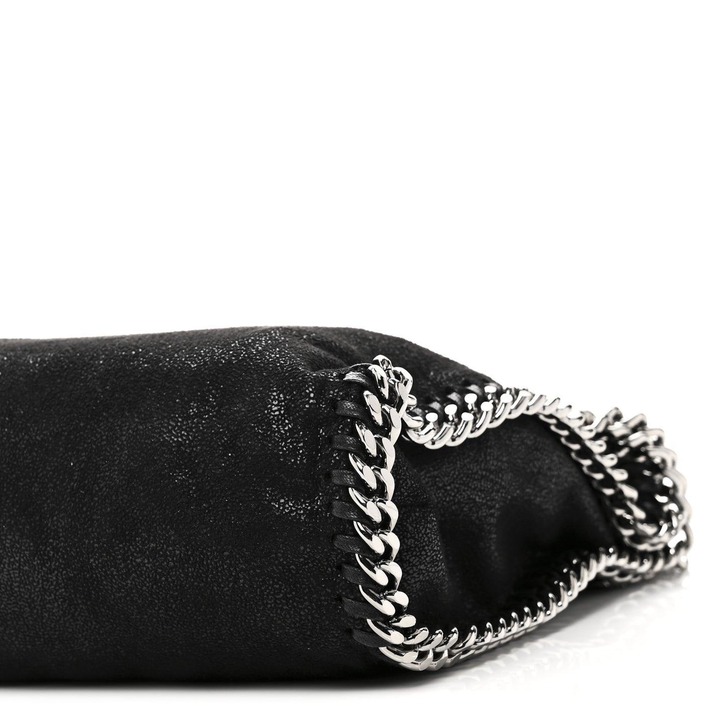 Shaggy Deer Falabella Fold Over Tote Black