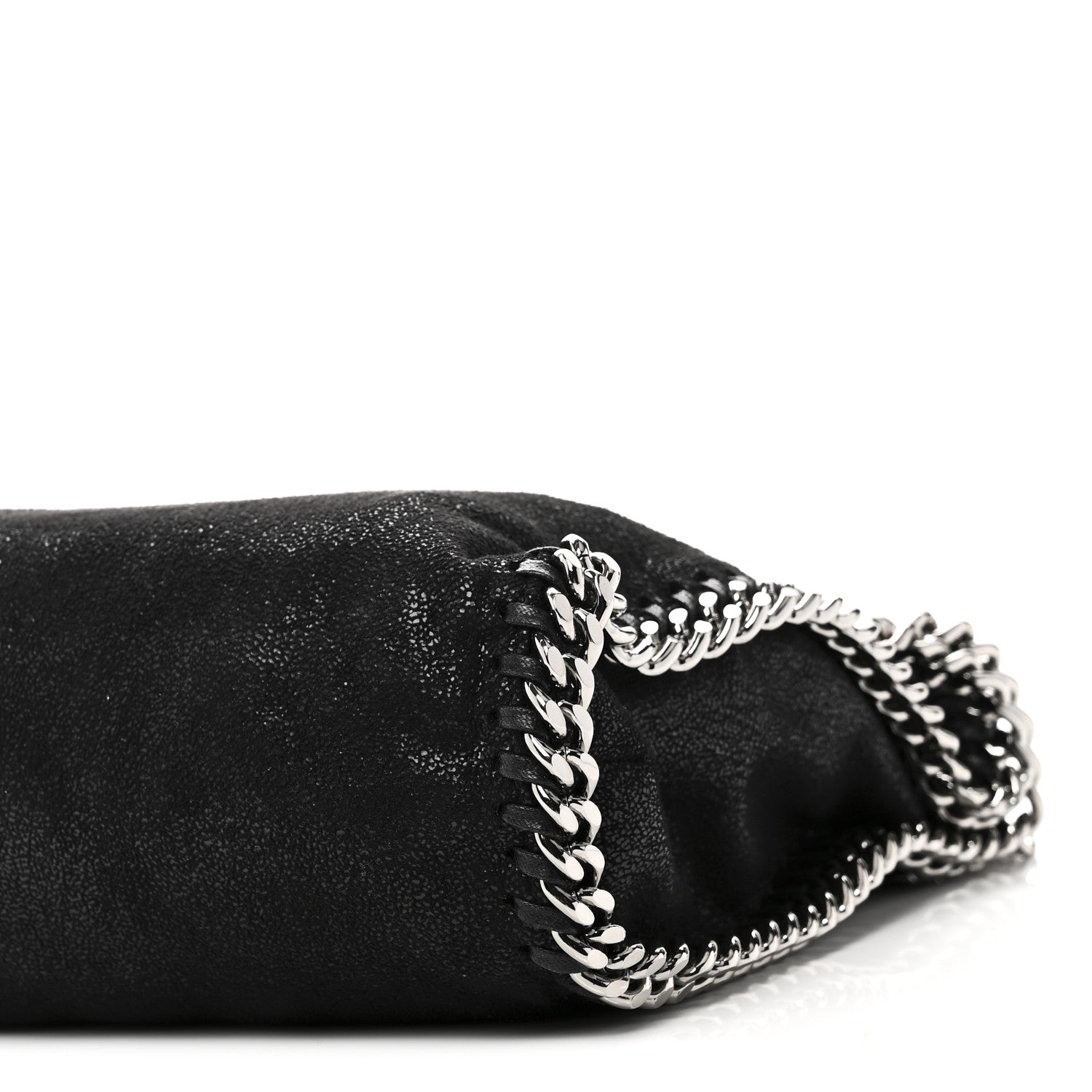 Stella McCartney Shaggy Deer Falabella Fold Over Tote Black 9 of 9