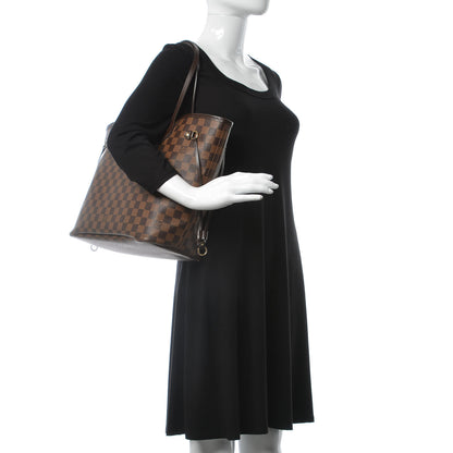 Louis Vuitton Damier Ebene Neo Neverfull MM Rose Ballerine 2 of 8