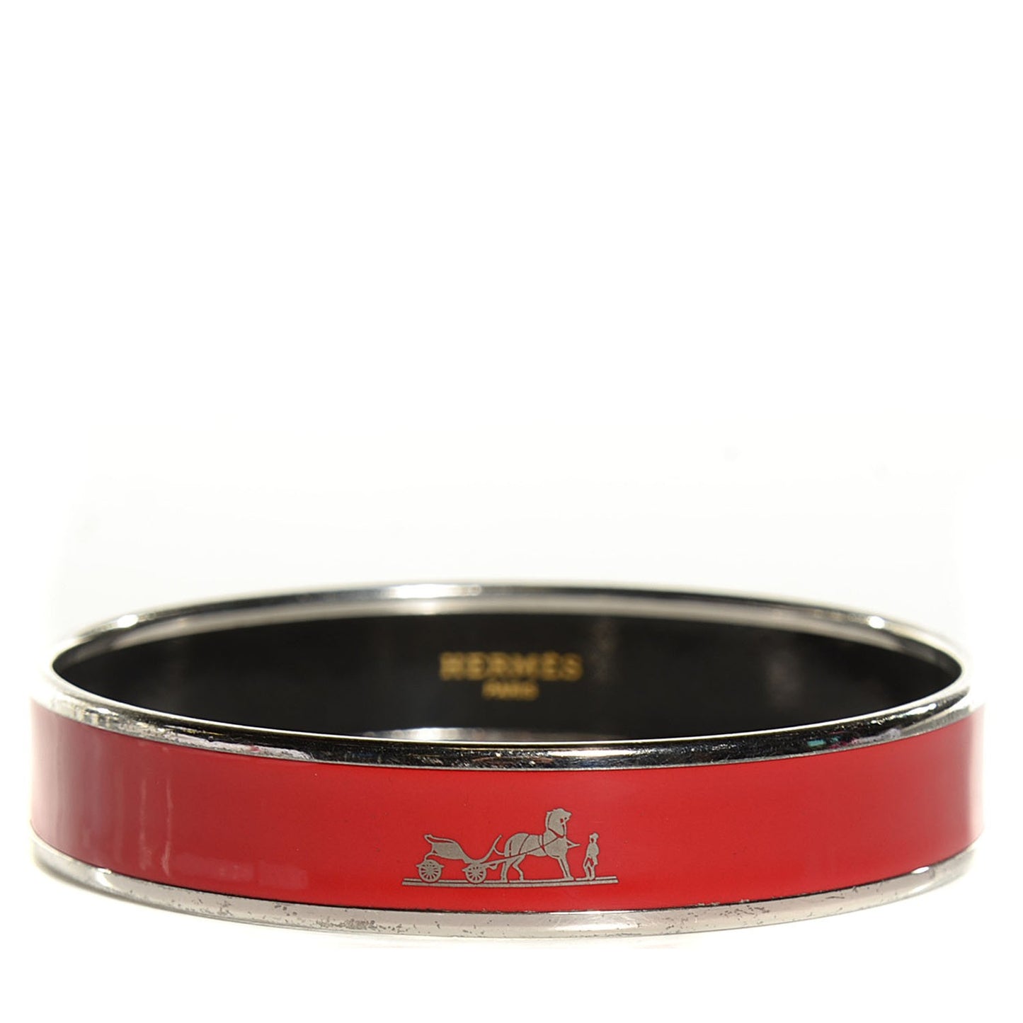 Enamel Printed Caleche Medium Bracelet 70 Red