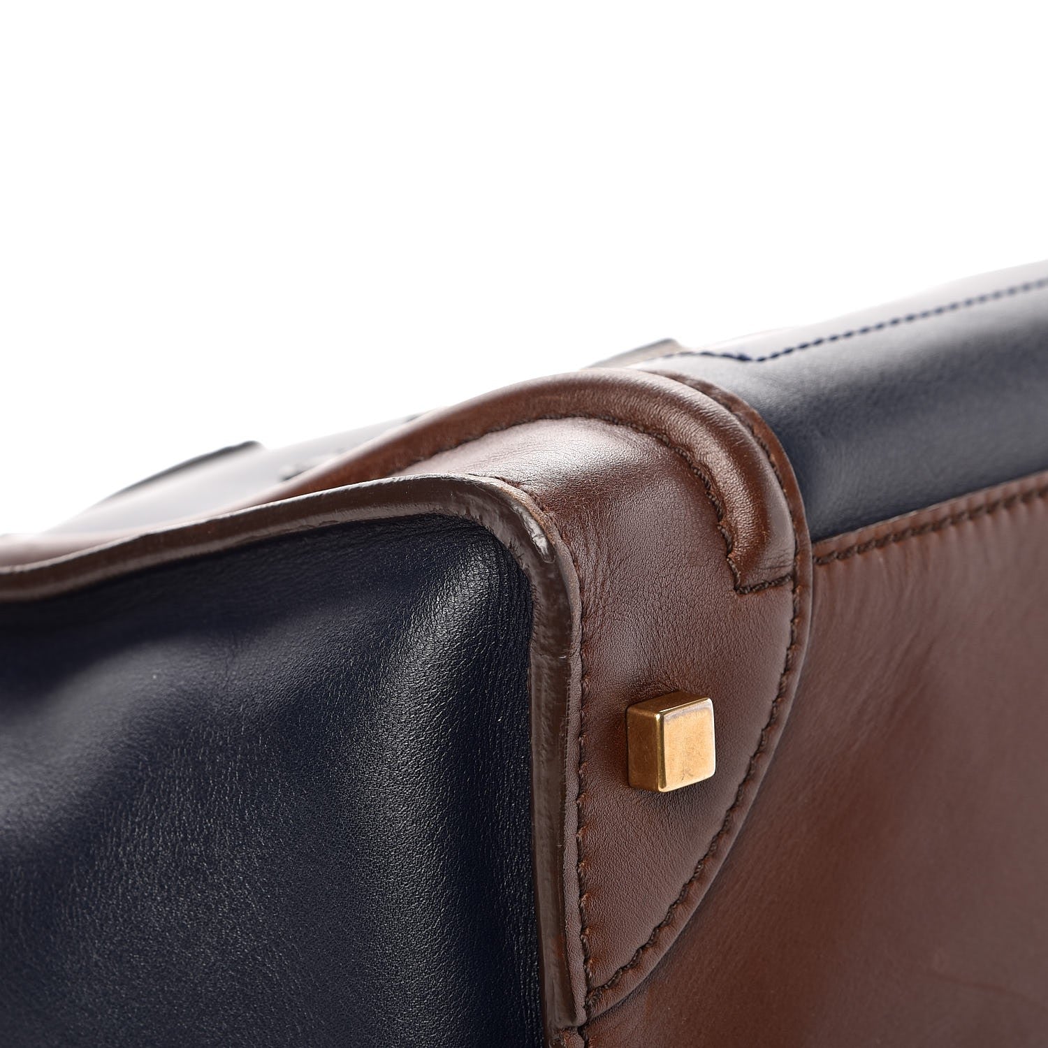 Celine Smooth Calfskin Mini Tri-Color Luggage Navy 10 of 13