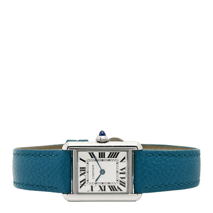 Cartier Stainless Steel Calfskin 22mm Tank Must Quartz Watch 2 of 6