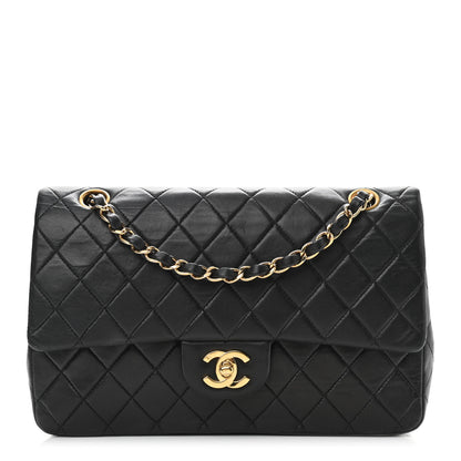 Chanel Lambskin Quilted Medium Double Flap Black 1 of 14