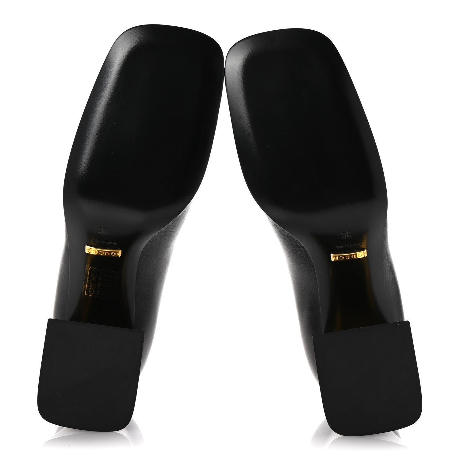 Gucci Malaga Kid Horsebit 75mm Pumps 36 Black 6 of 10
