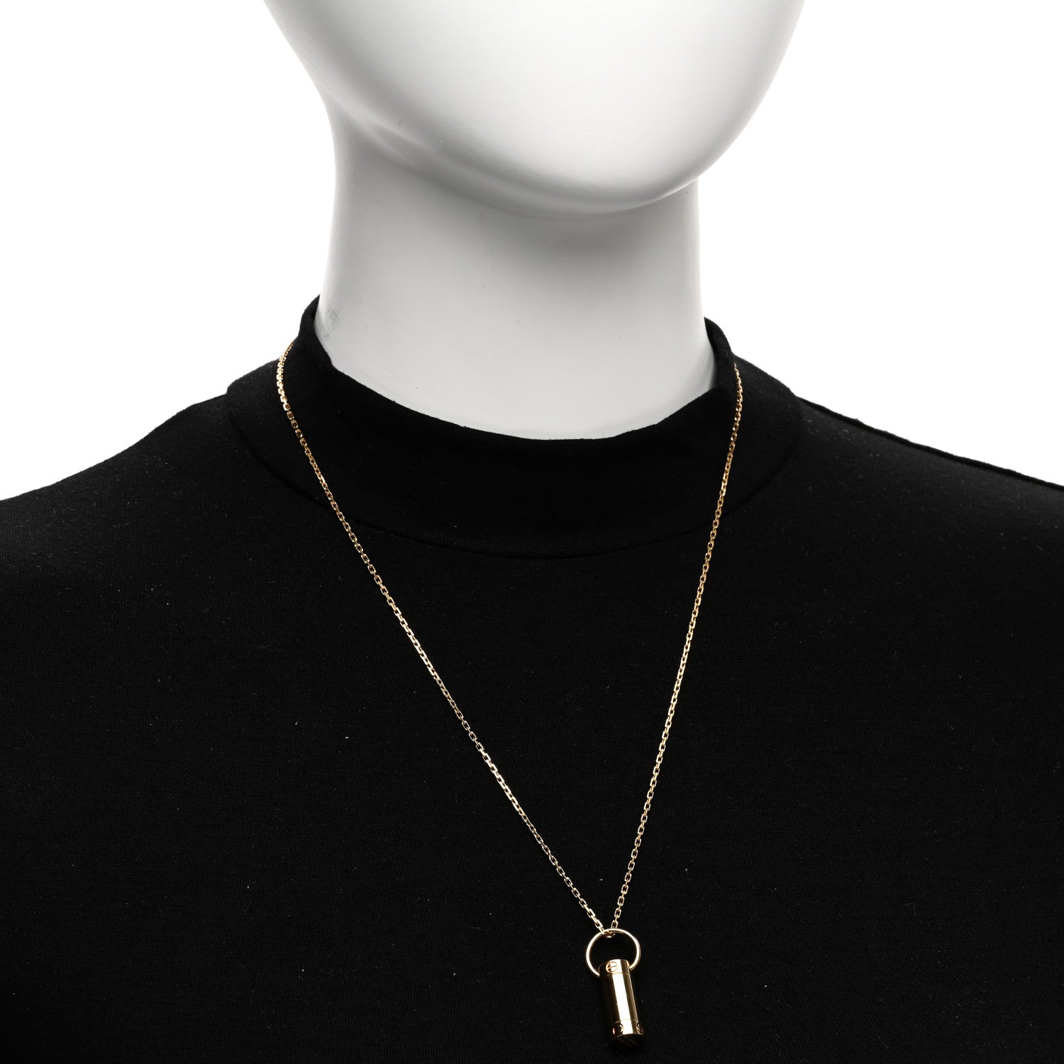 Cartier 18K Yellow Gold LOVE Screwdriver Pendant Necklace 2 of 4