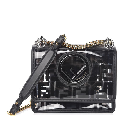 Fendi TPU FF Vitello Century F is Fendi Small Kan I Shoulder Bag Black 1 of 9