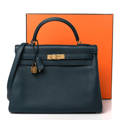 Hermes Togo Kelly Retourne 32 Vert Cypress 11 of 11