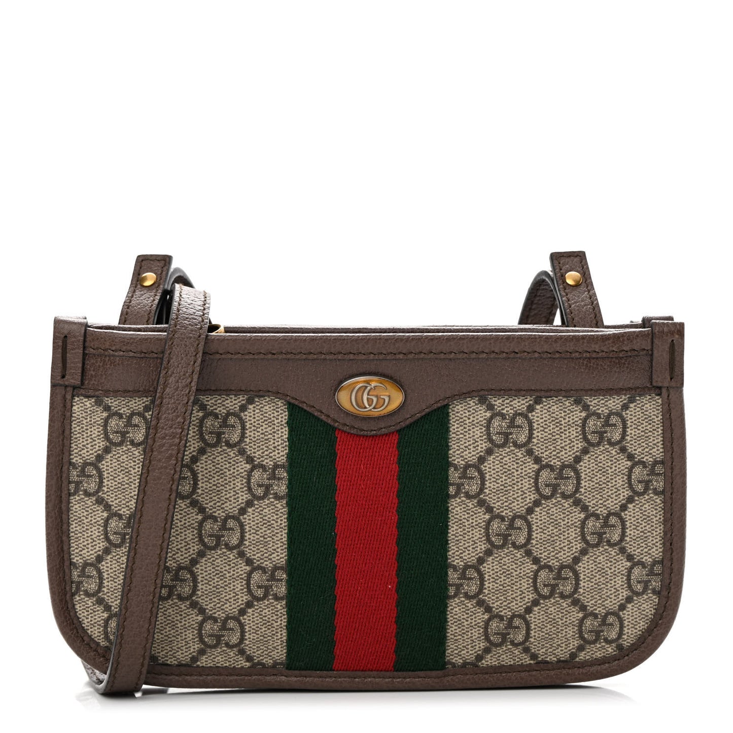 GG Supreme Monogram Web Ophidia Crossbody Beige New Acero