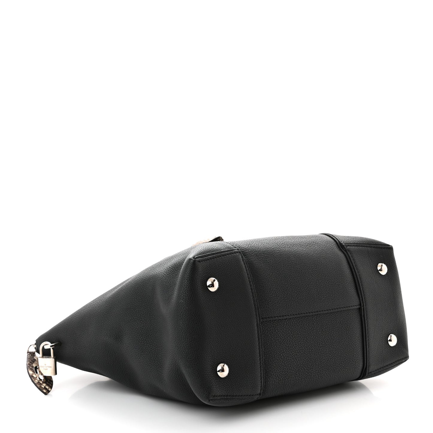 Veau Cachemire Snakeskin Soft Lockit MM Black