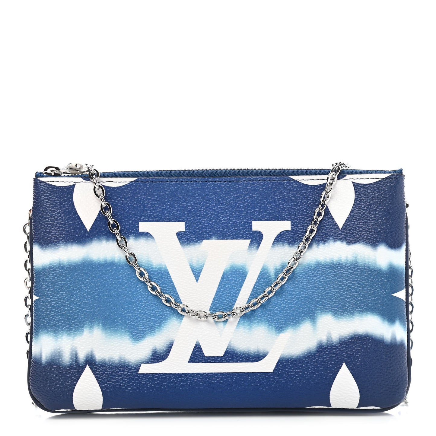 Monogram Giant Escale Double Zip Pochette Blue