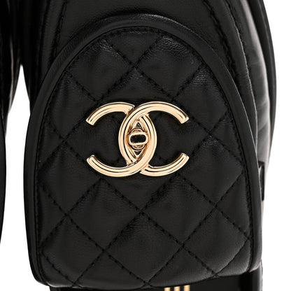 Chanel Lambskin Quilted CC Turnlock Loafers 38.5 Black 10 of 13