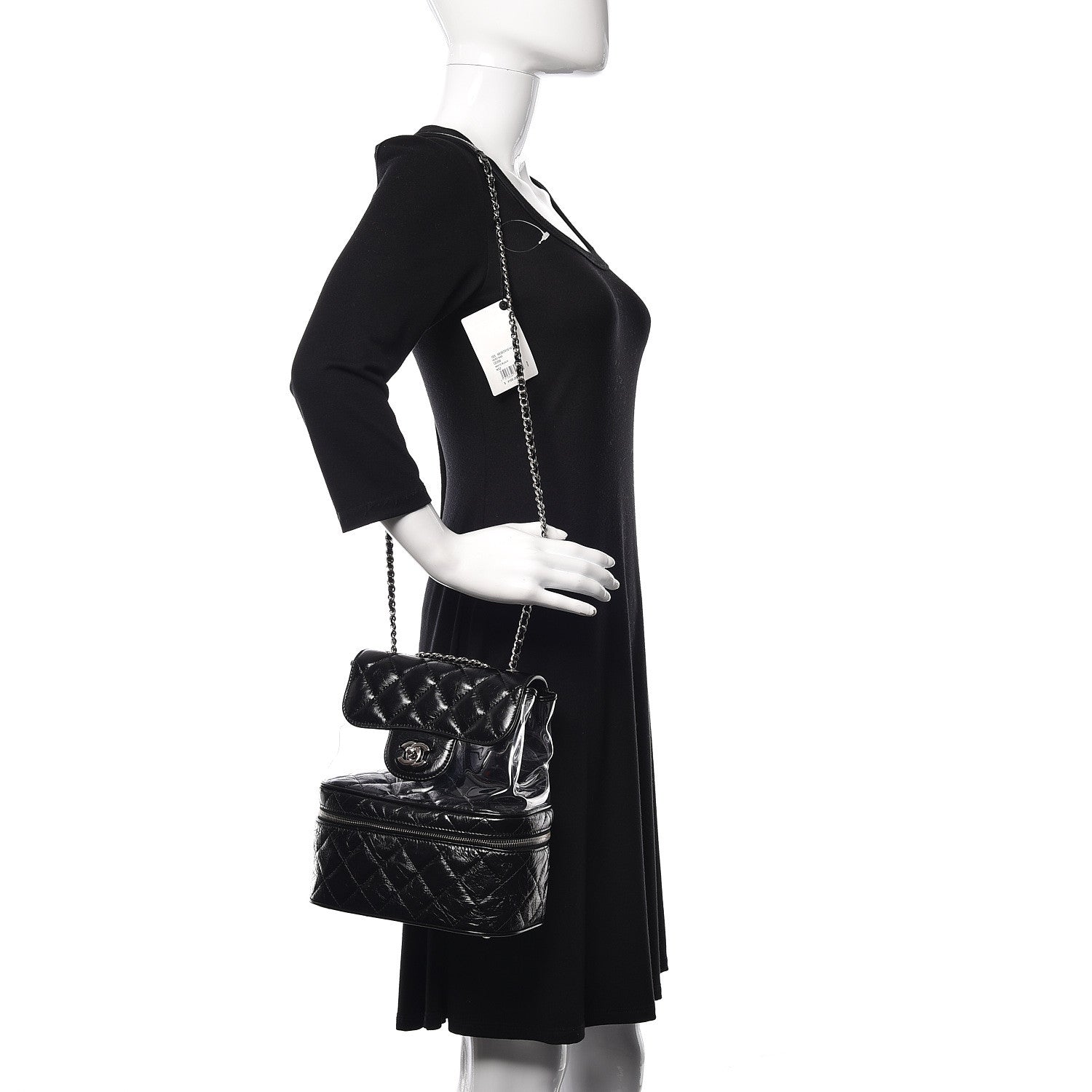 Chanel Crumpled Calfskin PVC Quilted Backpack Black 1 of 11