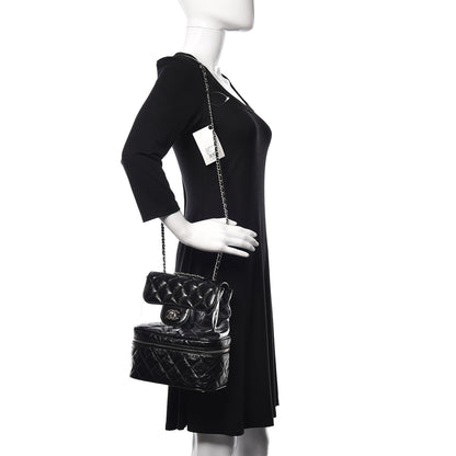Chanel Crumpled Calfskin PVC Quilted Backpack Black 1 of 11