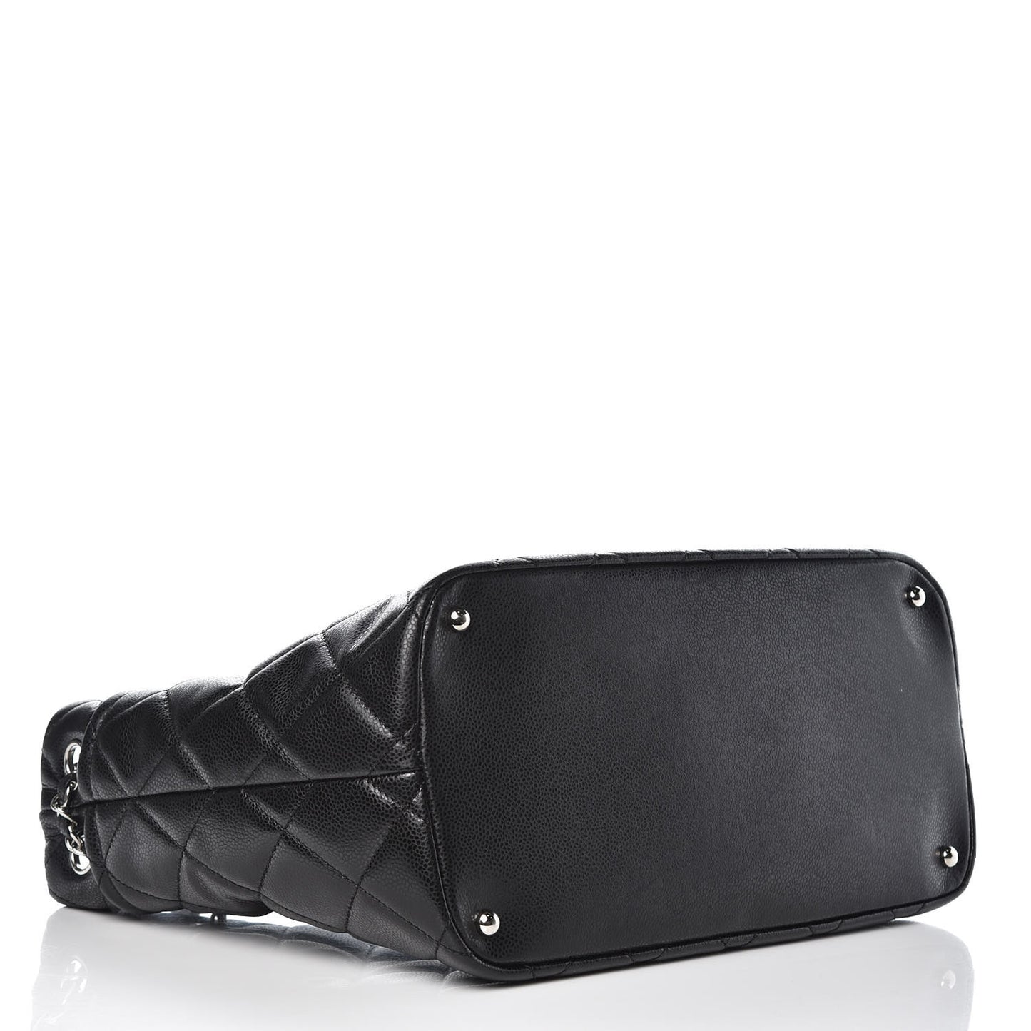 Caviar Quilted Timeless CC Soft Tote Black