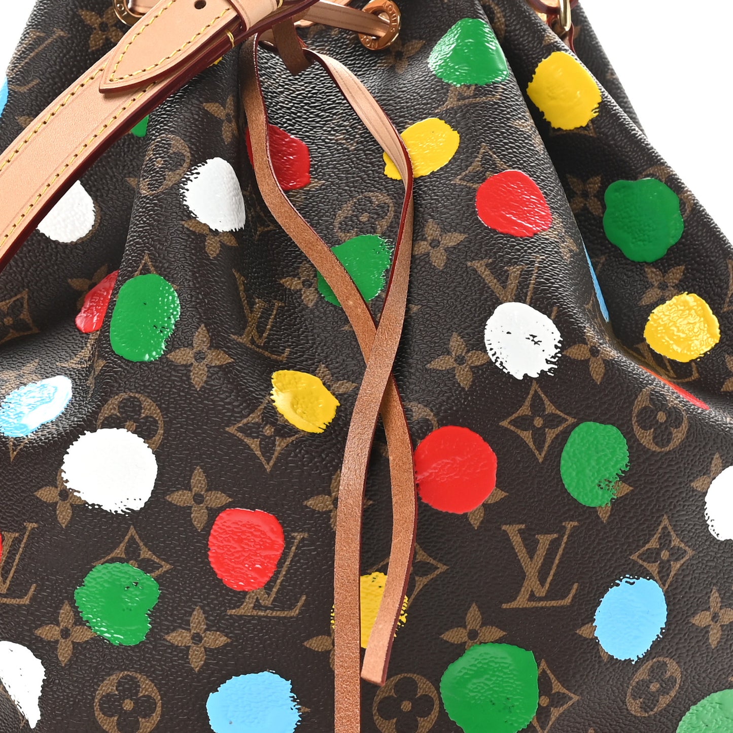 LV X YK Monogram Dots Noe Multicolor