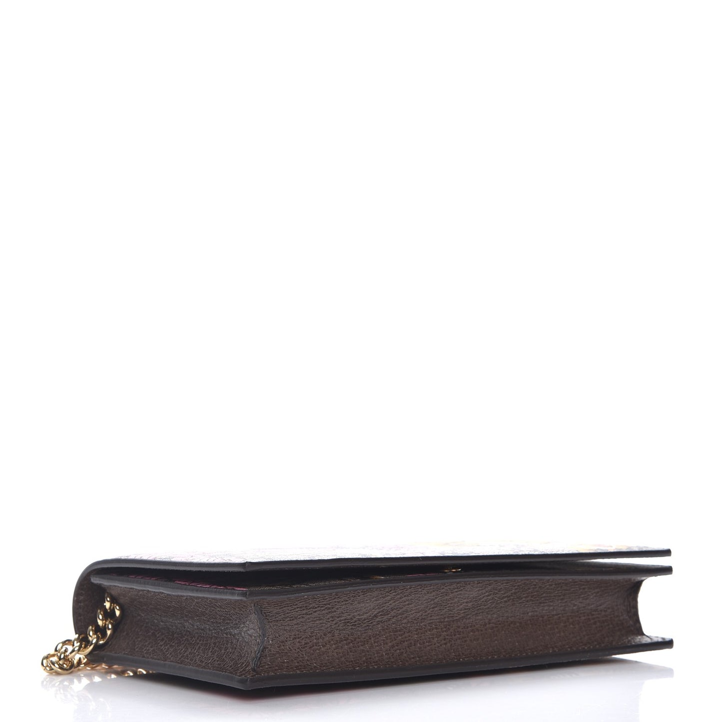 GG Supreme Monogram Bengal Chain Wallet Beige Pink