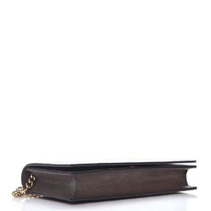 Gucci GG Supreme Monogram Bengal Chain Wallet Beige Pink 4 of 7