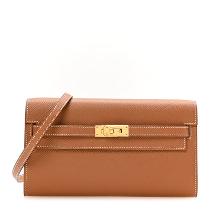 Hermes Epsom Kelly Wallet To Go Gold 1 of 11