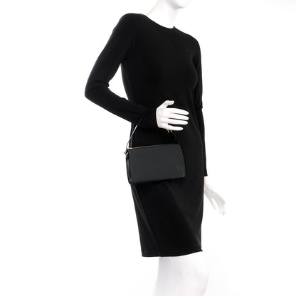 Louis Vuitton Epi Pochette Accessories 24 Black 2 of 8