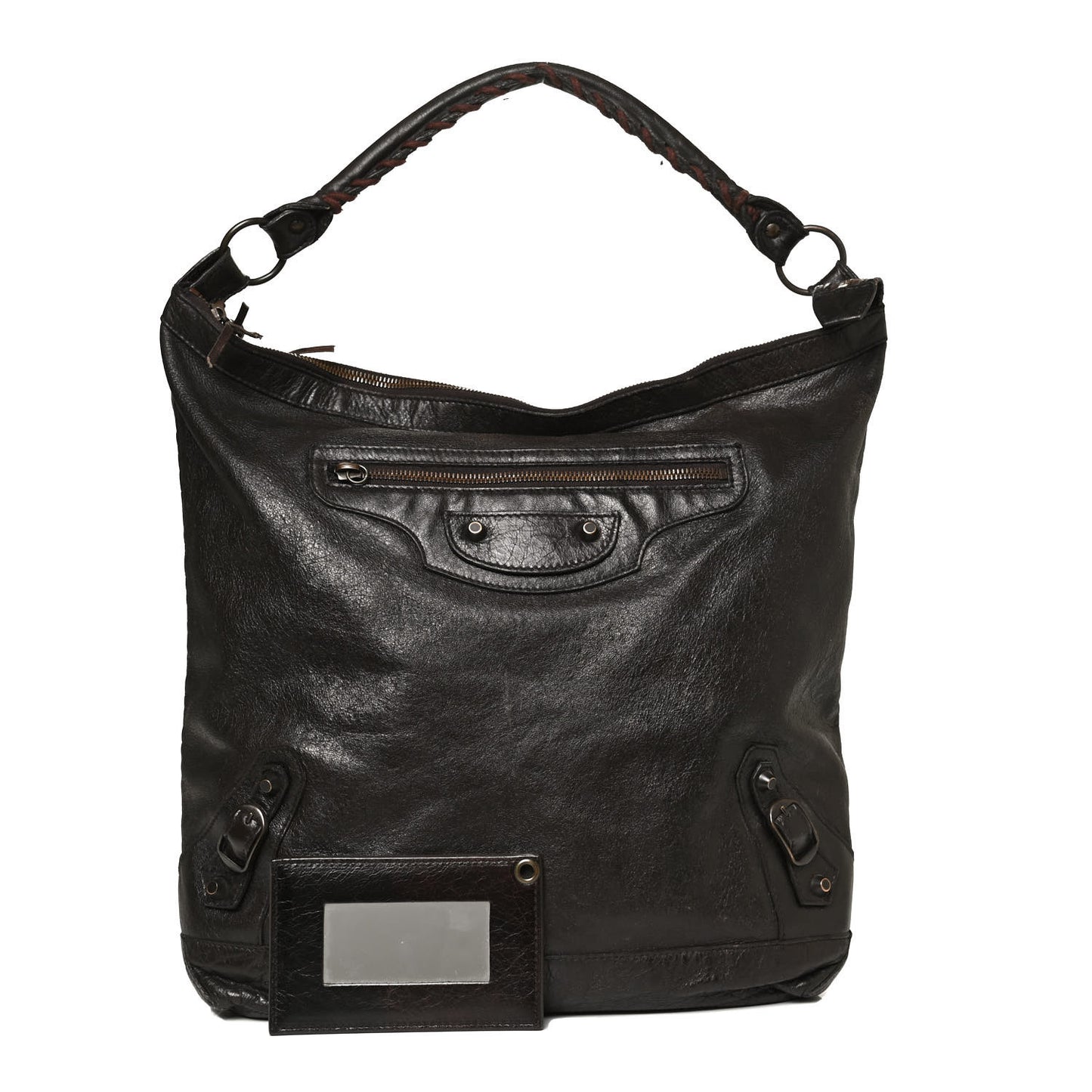 Agneau Classic Hardware Day Hobo Charbon