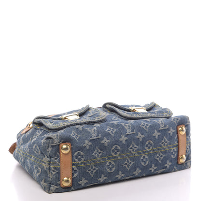 Louis Vuitton Monogram Denim Baggy PM Blue 4 of 16