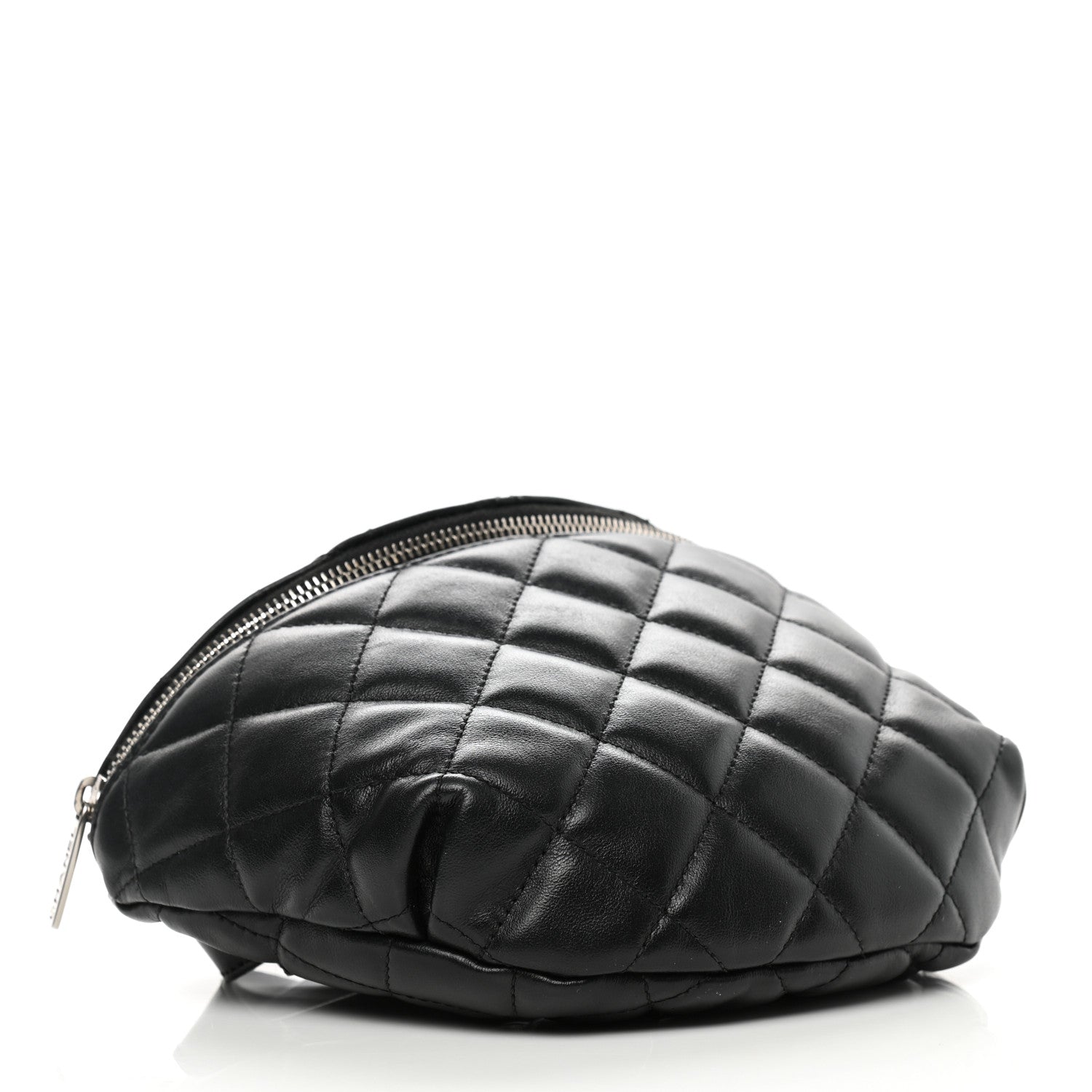 Chanel Lambskin Quilted Waist Belt Bag Black 4 of 16