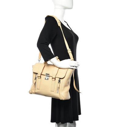 3.1 Phillip Lim 3.1 Textured Calfskin Medium Pashli Satchel Peach 2 of 12