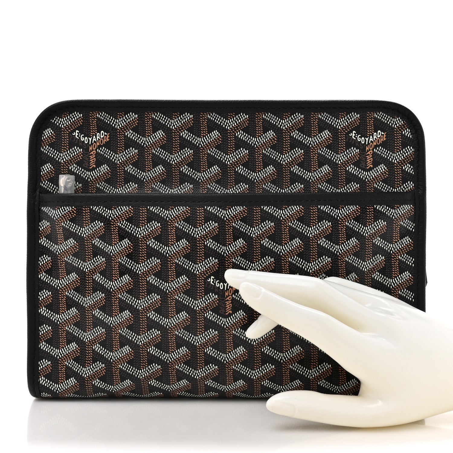 Goyard Goyardine Jouvence MM Toiletry Pouch Black 2 of 7