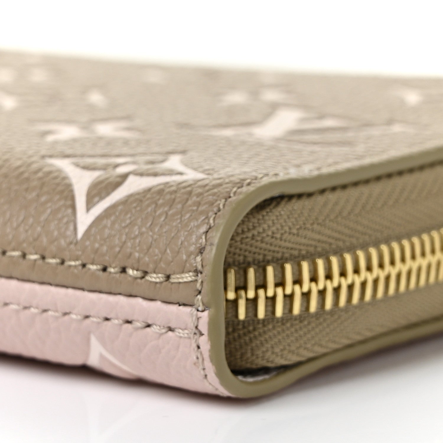 Louis Vuitton Empreinte Monogram Spring in the City Zippy Wallet Kaki Beige Cream 8 of 9