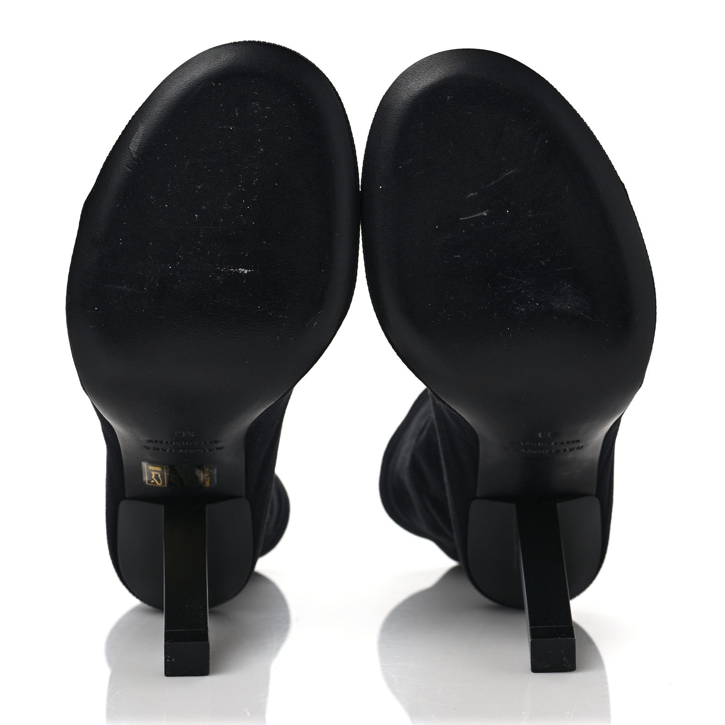Stretch Tight Fabric Tight 110mm Booties 38 Black